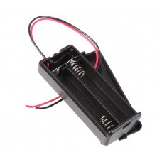 Enclosed 2 x AAA Battery Holder with Wire Leads